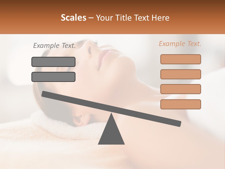 A Woman Getting A Facial Massage In A Spa PowerPoint Template
