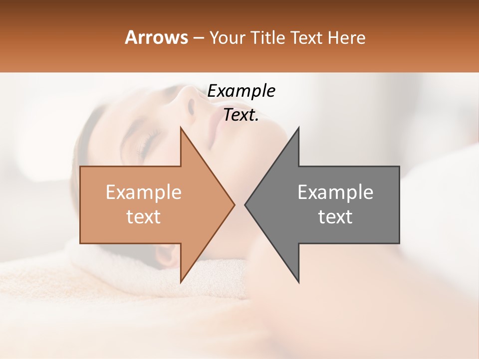 A Woman Getting A Facial Massage In A Spa PowerPoint Template