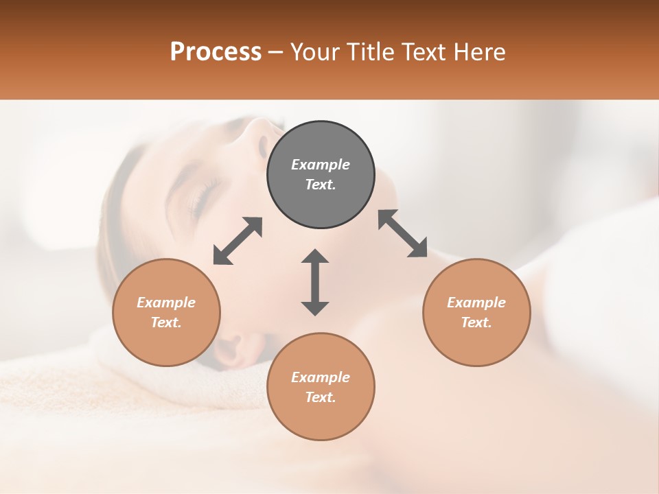 A Woman Getting A Facial Massage In A Spa PowerPoint Template