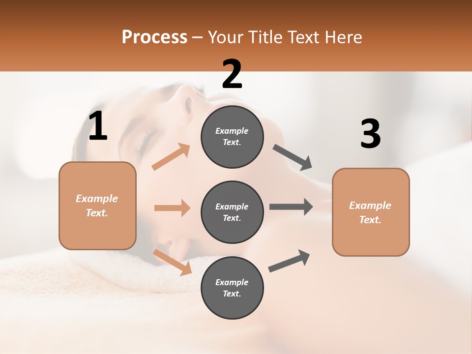 A Woman Getting A Facial Massage In A Spa PowerPoint Template
