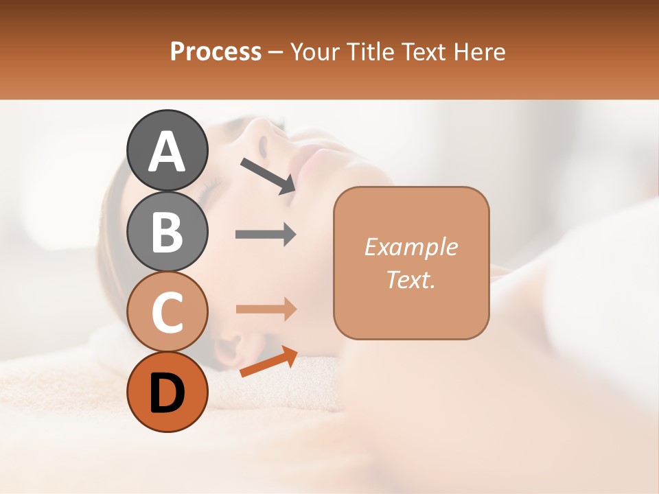 A Woman Getting A Facial Massage In A Spa PowerPoint Template