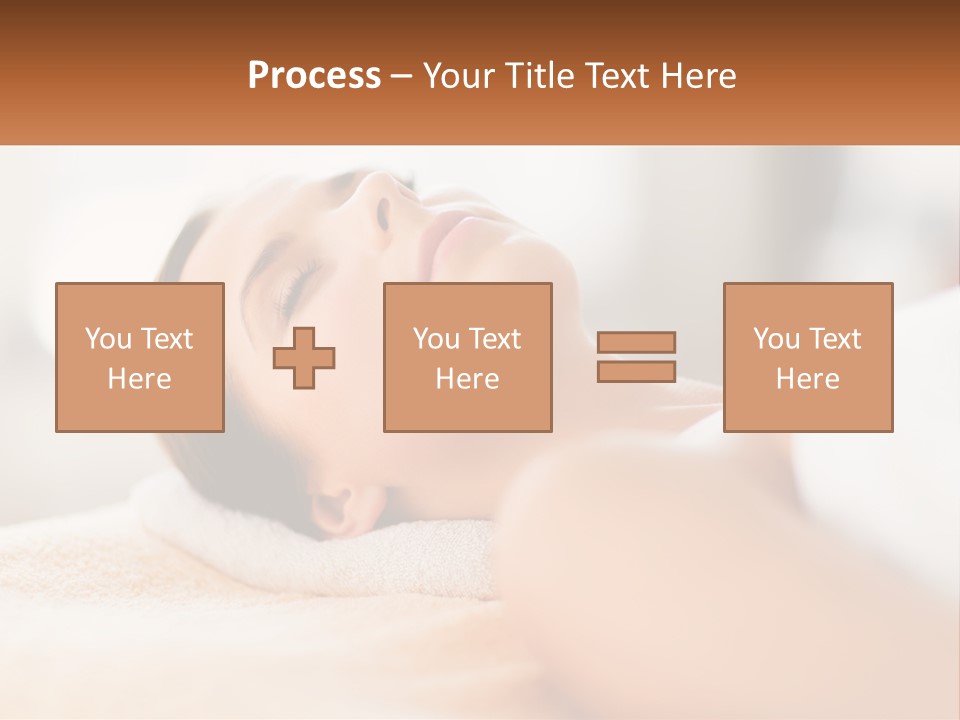 A Woman Getting A Facial Massage In A Spa PowerPoint Template
