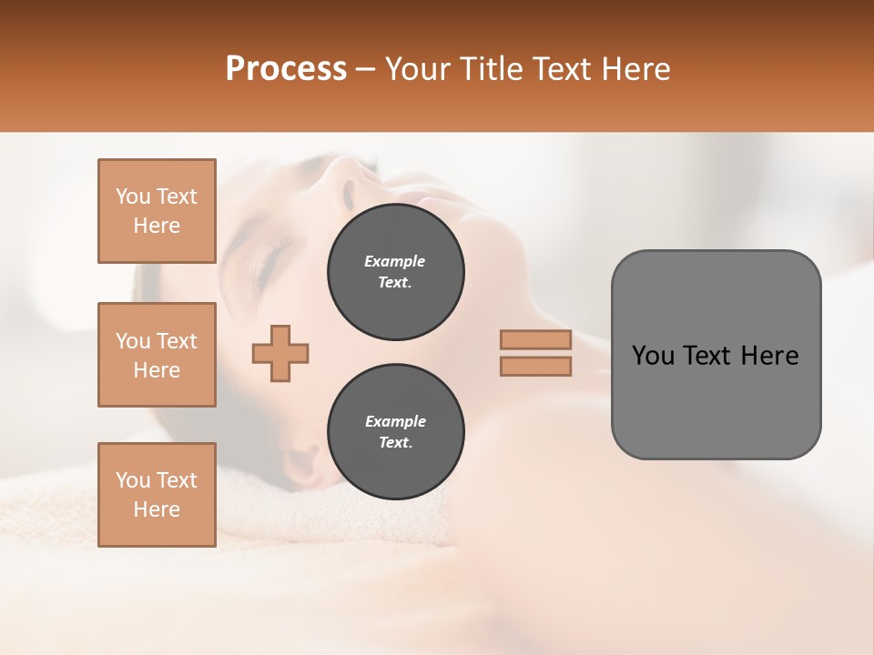 A Woman Getting A Facial Massage In A Spa PowerPoint Template