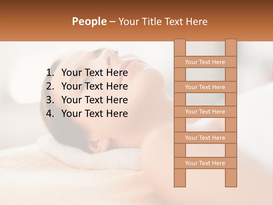 A Woman Getting A Facial Massage In A Spa PowerPoint Template