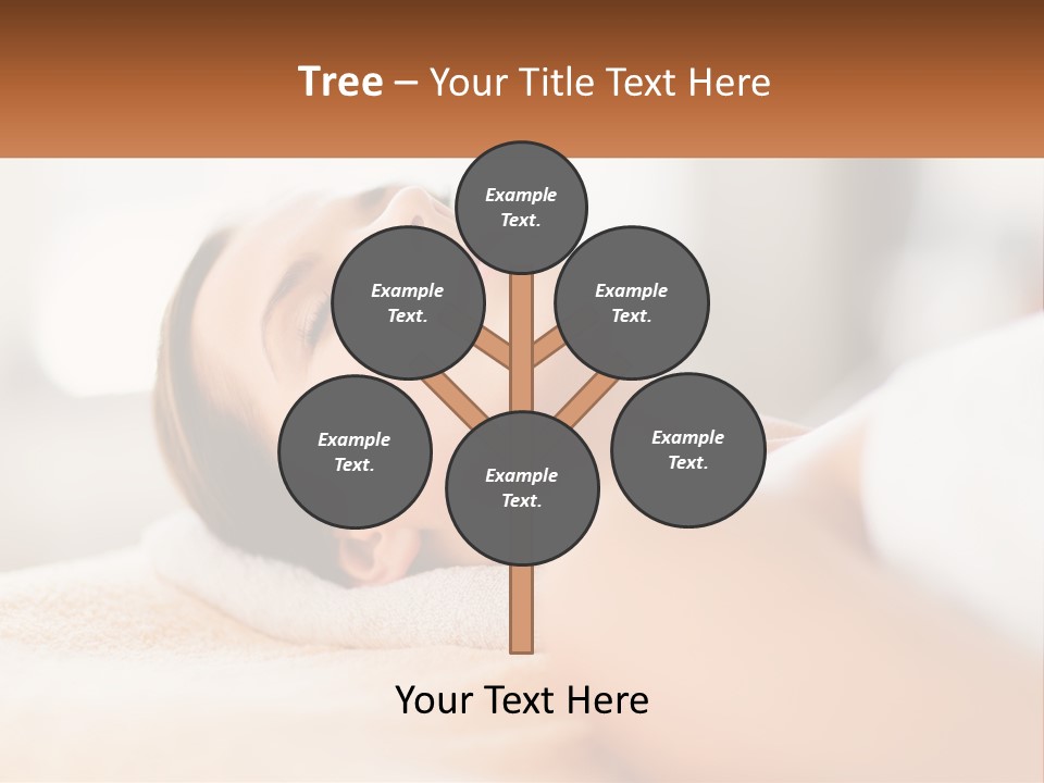 A Woman Getting A Facial Massage In A Spa PowerPoint Template