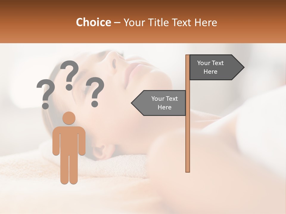 A Woman Getting A Facial Massage In A Spa PowerPoint Template