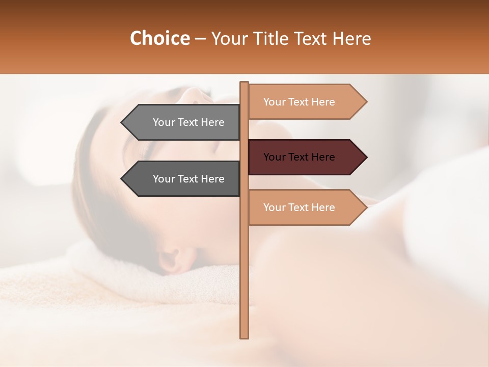 A Woman Getting A Facial Massage In A Spa PowerPoint Template