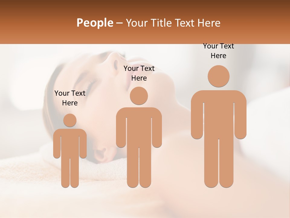 A Woman Getting A Facial Massage In A Spa PowerPoint Template