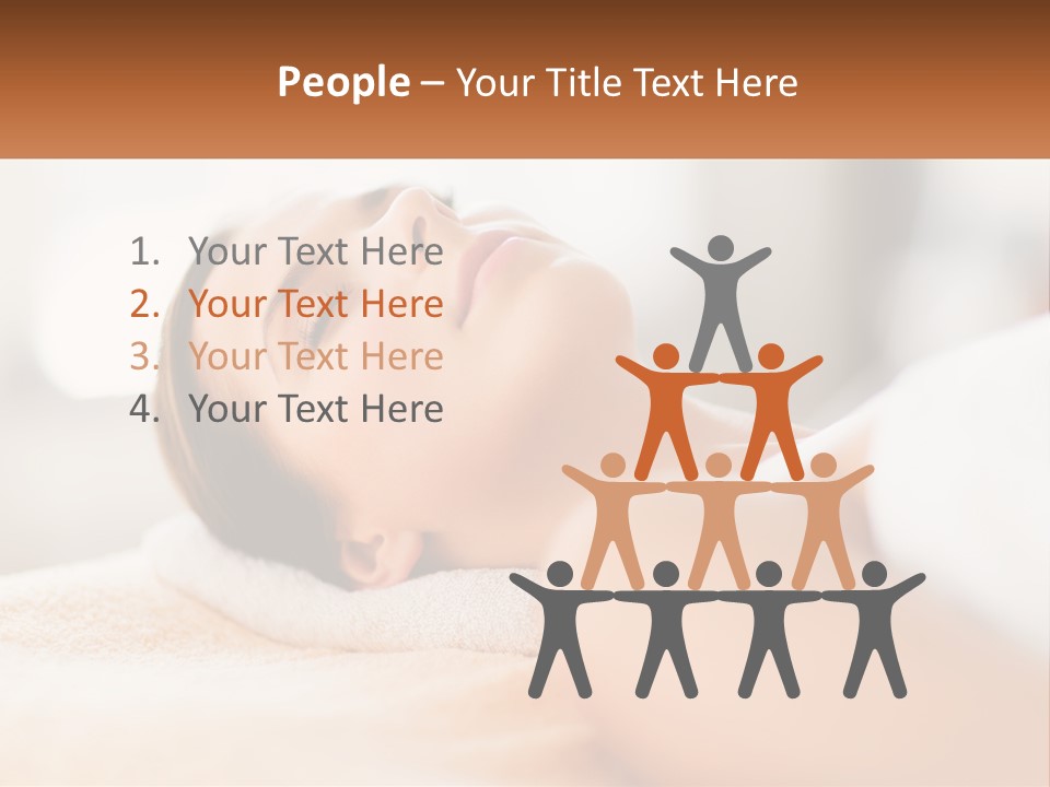 A Woman Getting A Facial Massage In A Spa PowerPoint Template