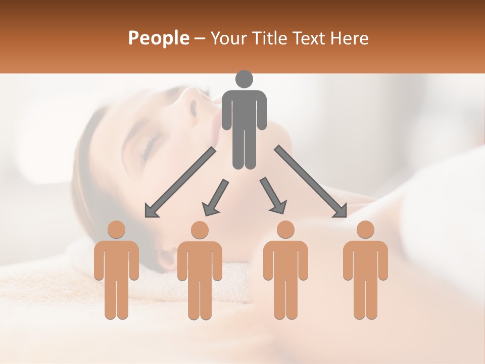 A Woman Getting A Facial Massage In A Spa PowerPoint Template