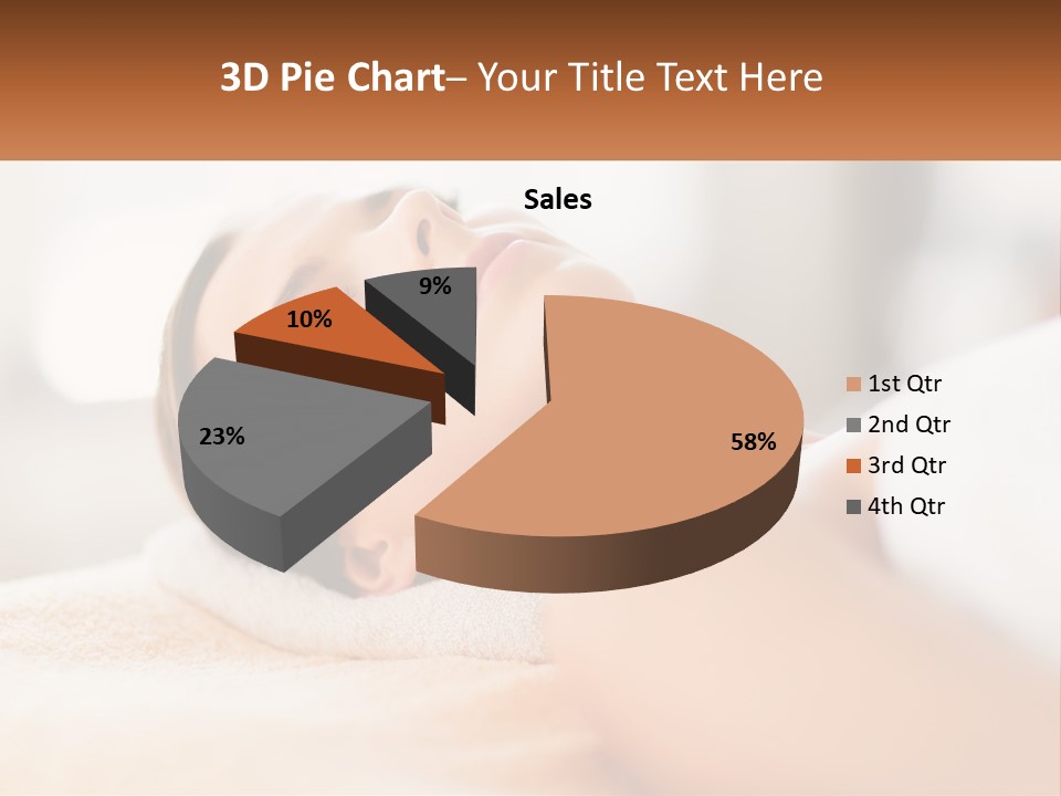 A Woman Getting A Facial Massage In A Spa PowerPoint Template