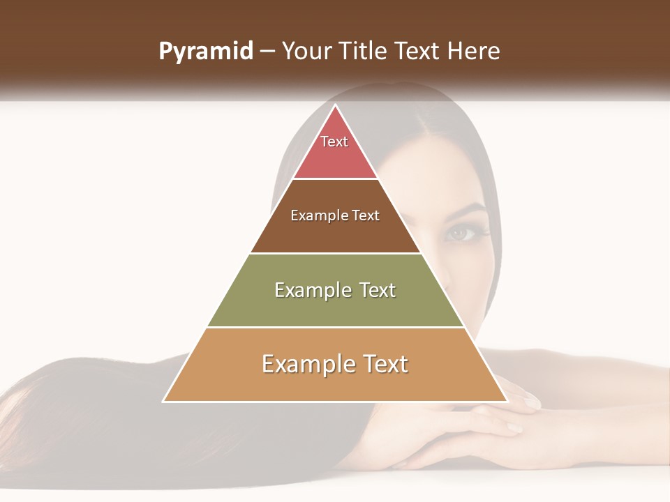 A Woman With Long Brown Hair Is Shown In This Powerpoint Presentation PowerPoint Template