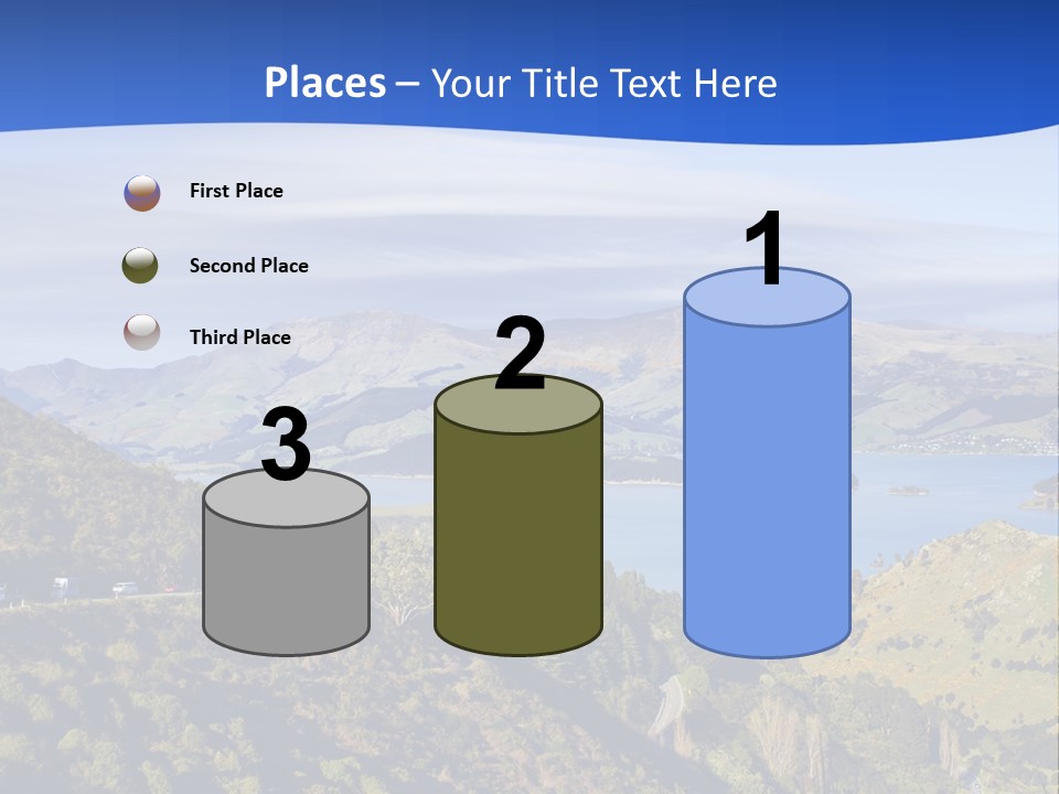 A Scenic View Of A Lake Surrounded By Mountains PowerPoint Template