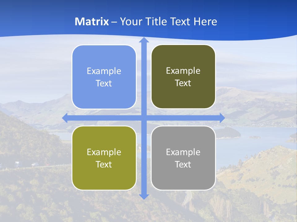 A Scenic View Of A Lake Surrounded By Mountains PowerPoint Template