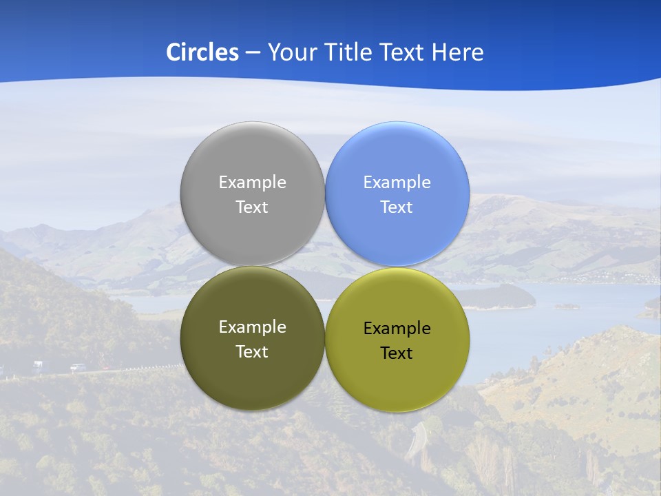 A Scenic View Of A Lake Surrounded By Mountains PowerPoint Template