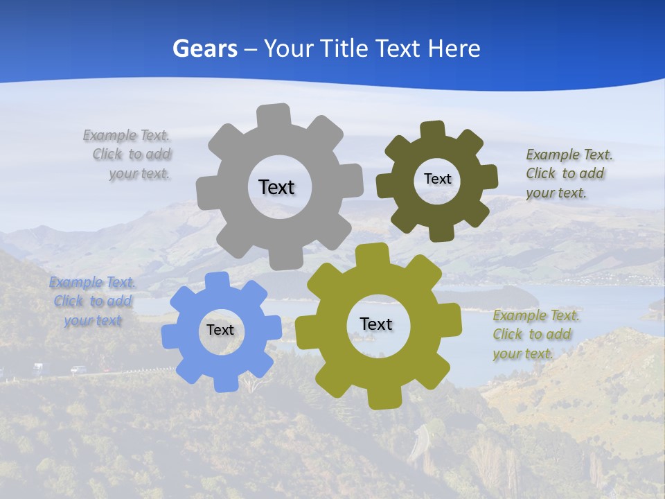A Scenic View Of A Lake Surrounded By Mountains PowerPoint Template