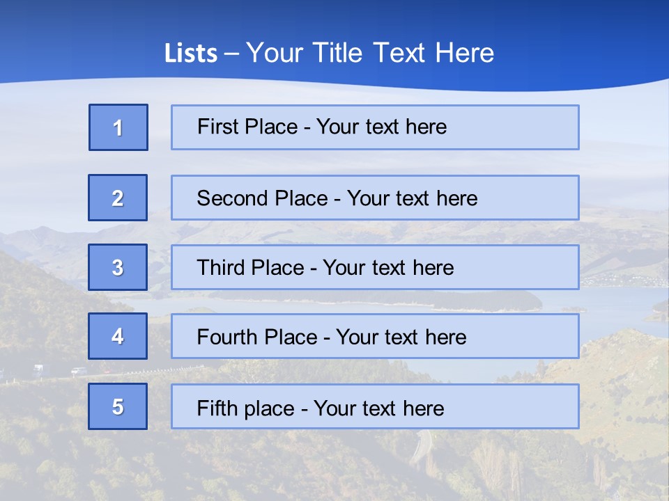 A Scenic View Of A Lake Surrounded By Mountains PowerPoint Template