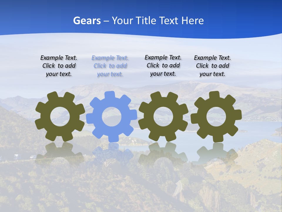 A Scenic View Of A Lake Surrounded By Mountains PowerPoint Template