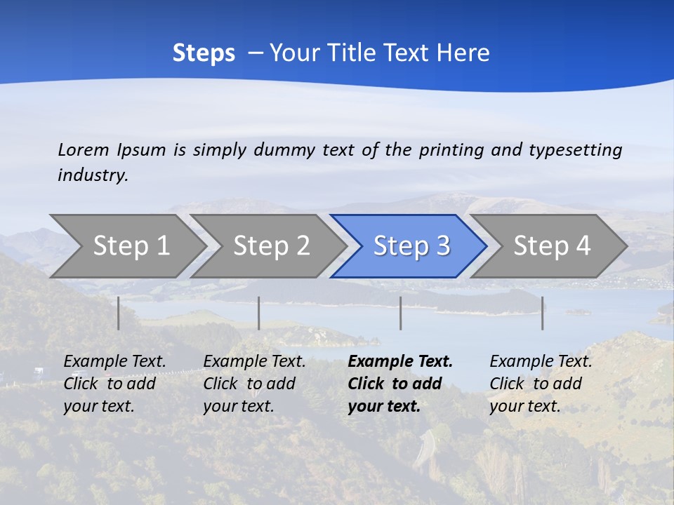 A Scenic View Of A Lake Surrounded By Mountains PowerPoint Template