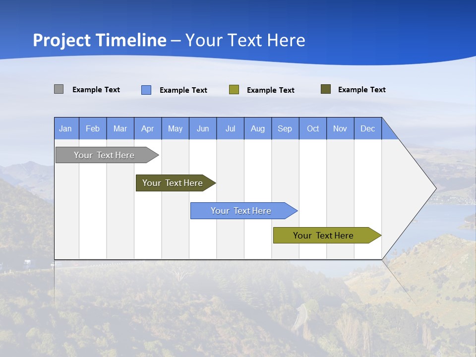 A Scenic View Of A Lake Surrounded By Mountains PowerPoint Template