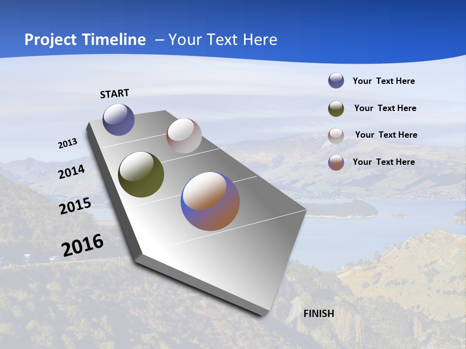 A Scenic View Of A Lake Surrounded By Mountains PowerPoint Template