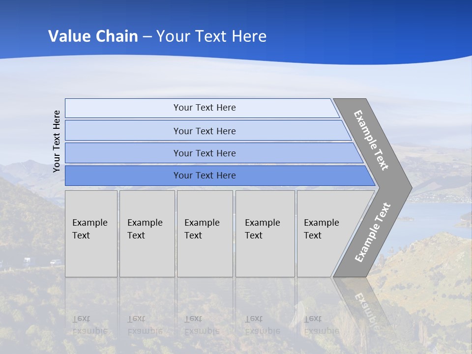 A Scenic View Of A Lake Surrounded By Mountains PowerPoint Template