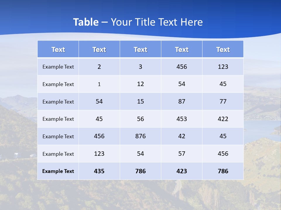 A Scenic View Of A Lake Surrounded By Mountains PowerPoint Template