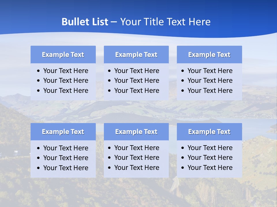 A Scenic View Of A Lake Surrounded By Mountains PowerPoint Template