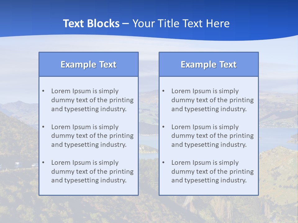 A Scenic View Of A Lake Surrounded By Mountains PowerPoint Template