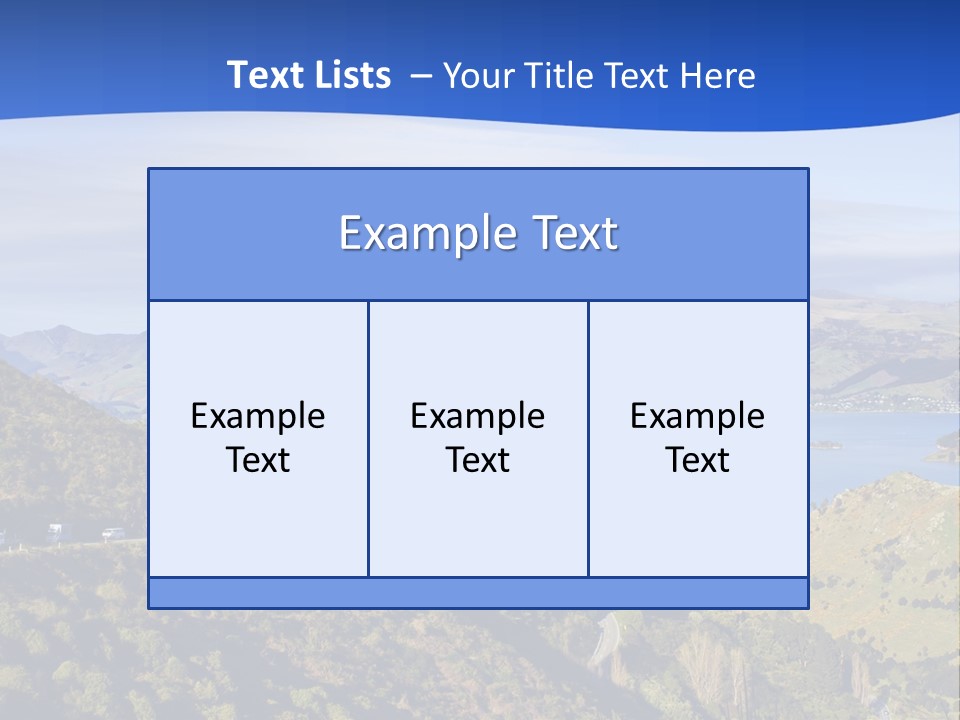 A Scenic View Of A Lake Surrounded By Mountains PowerPoint Template