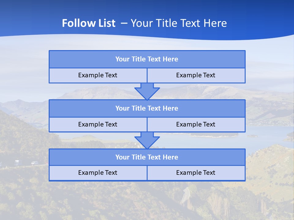 A Scenic View Of A Lake Surrounded By Mountains PowerPoint Template