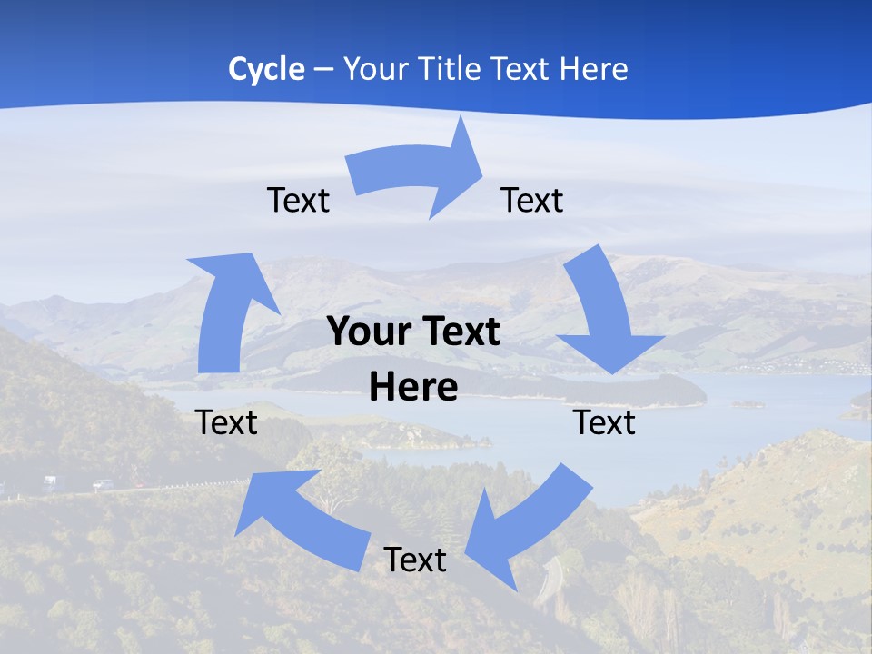 A Scenic View Of A Lake Surrounded By Mountains PowerPoint Template