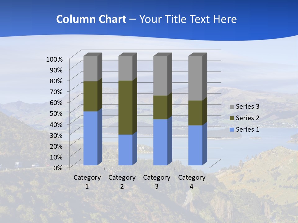 A Scenic View Of A Lake Surrounded By Mountains PowerPoint Template