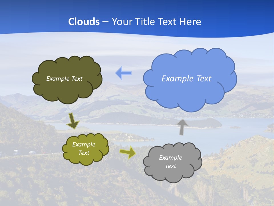A Scenic View Of A Lake Surrounded By Mountains PowerPoint Template