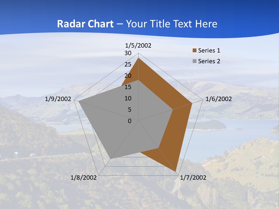 A Scenic View Of A Lake Surrounded By Mountains PowerPoint Template