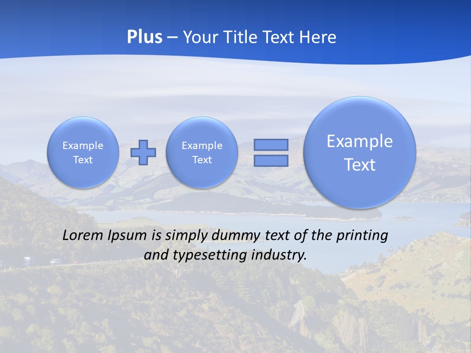 A Scenic View Of A Lake Surrounded By Mountains PowerPoint Template