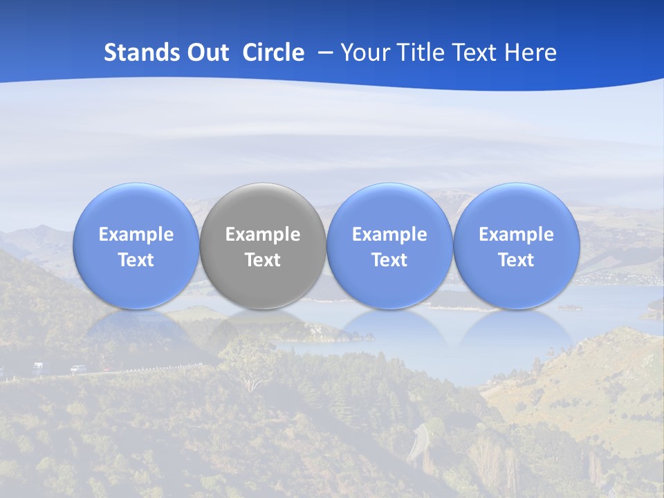 A Scenic View Of A Lake Surrounded By Mountains PowerPoint Template