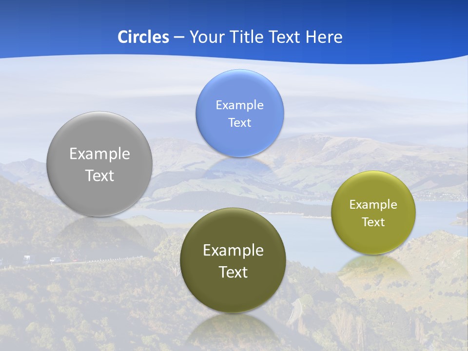 A Scenic View Of A Lake Surrounded By Mountains PowerPoint Template