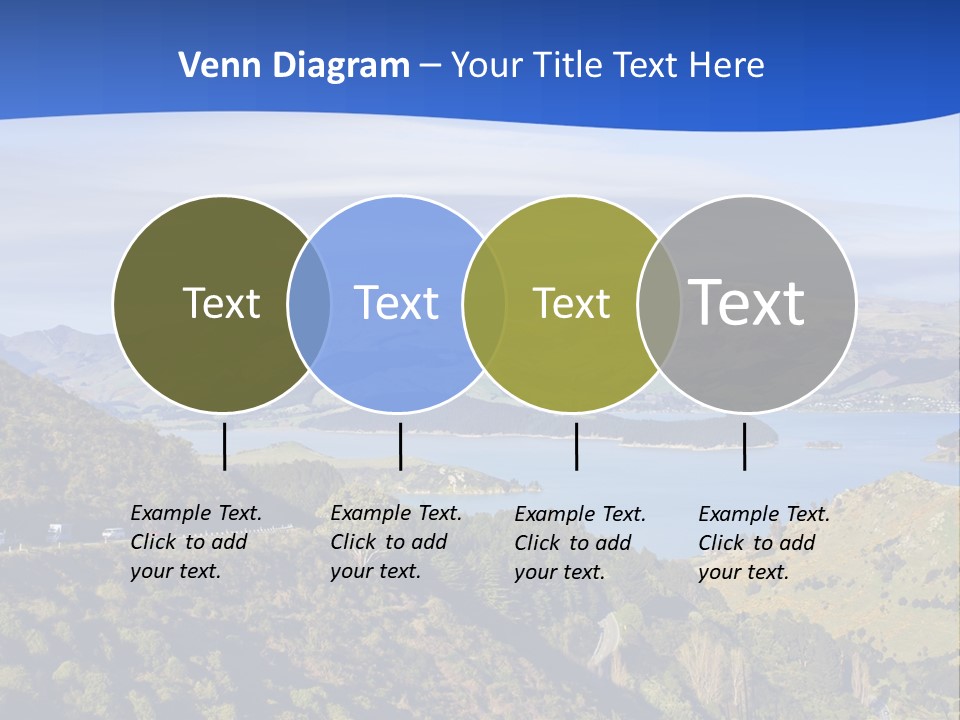 A Scenic View Of A Lake Surrounded By Mountains PowerPoint Template