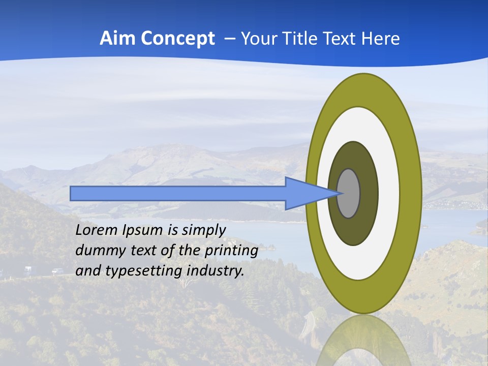 A Scenic View Of A Lake Surrounded By Mountains PowerPoint Template