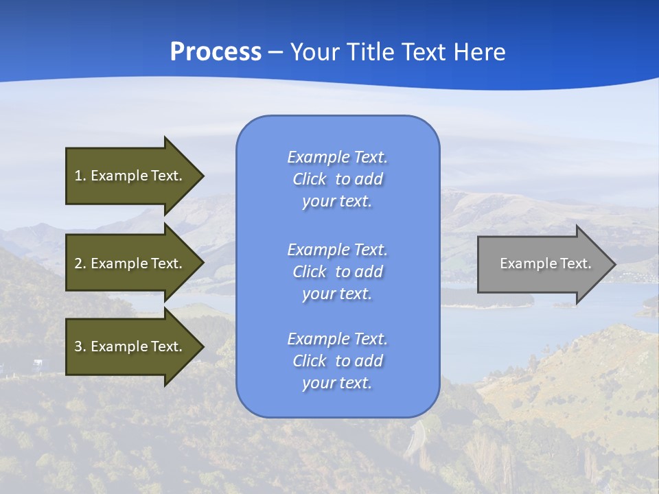 A Scenic View Of A Lake Surrounded By Mountains PowerPoint Template