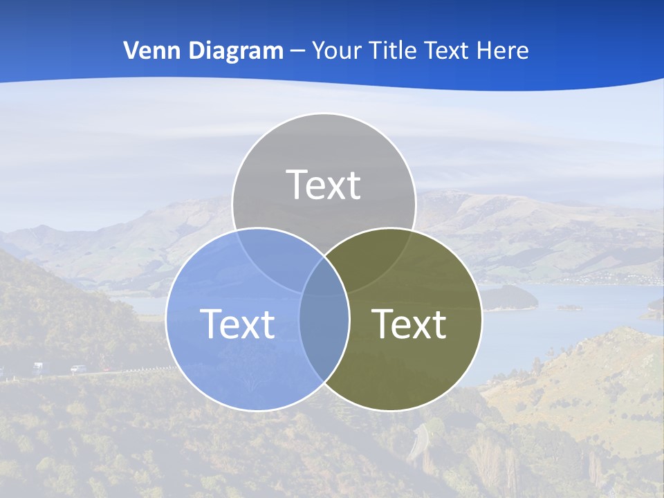 A Scenic View Of A Lake Surrounded By Mountains PowerPoint Template