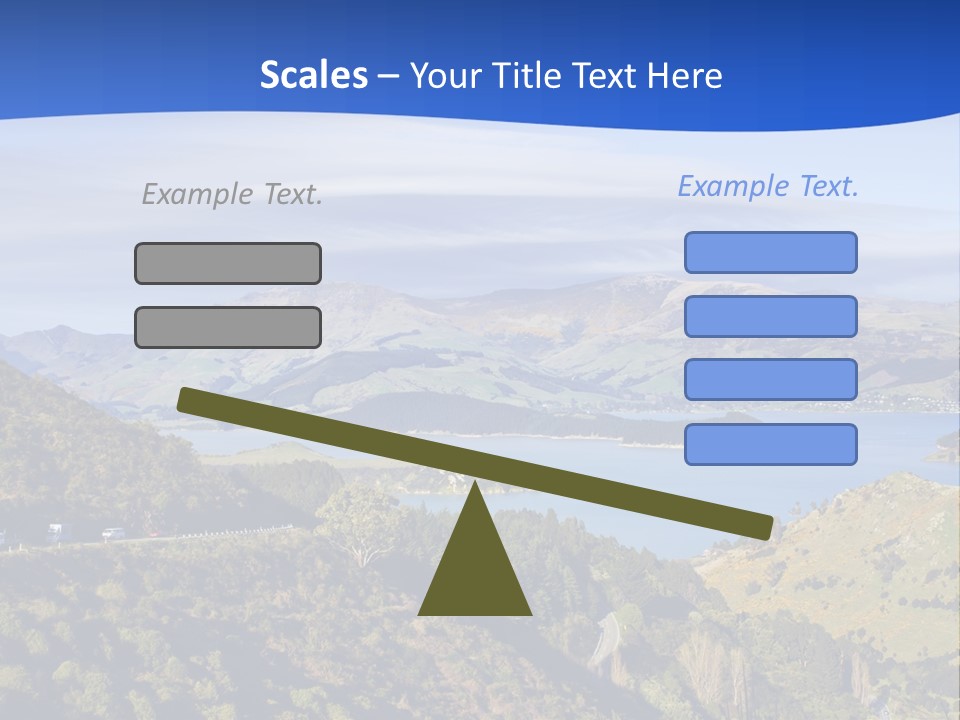 A Scenic View Of A Lake Surrounded By Mountains PowerPoint Template