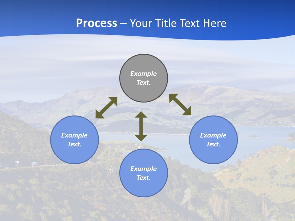 A Scenic View Of A Lake Surrounded By Mountains PowerPoint Template