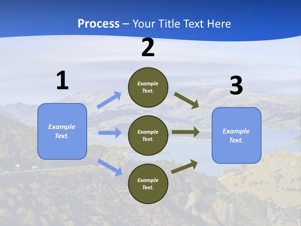A Scenic View Of A Lake Surrounded By Mountains PowerPoint Template