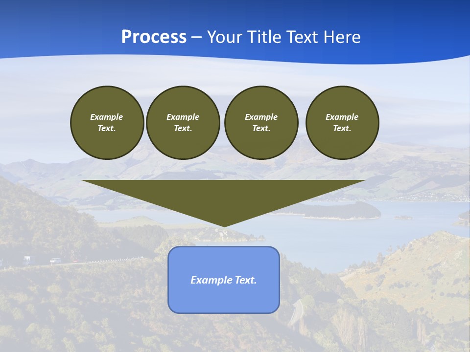 A Scenic View Of A Lake Surrounded By Mountains PowerPoint Template