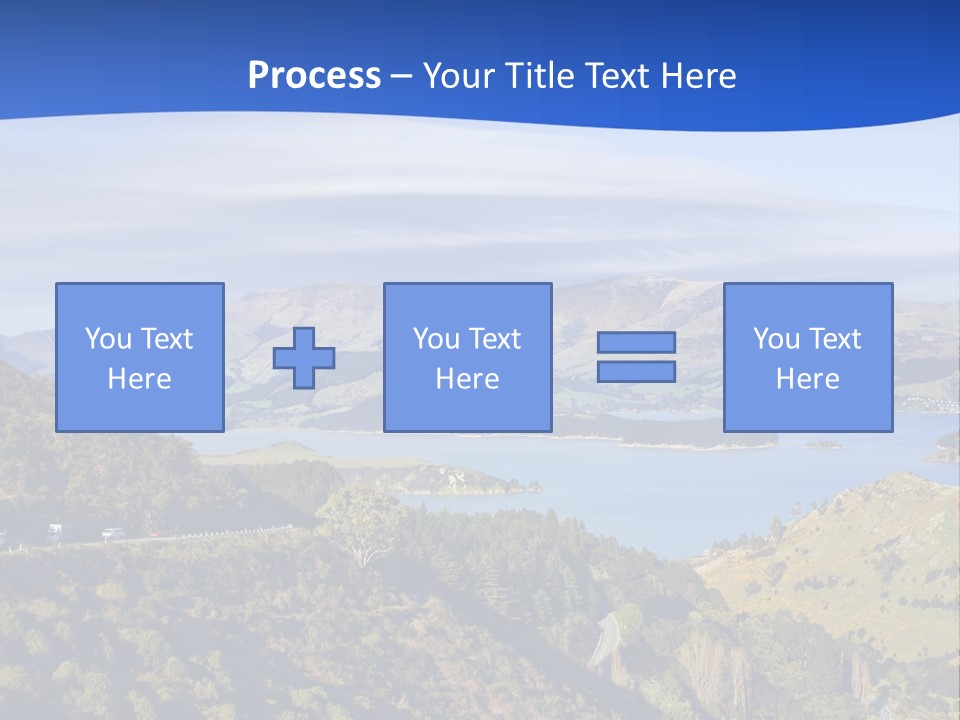 A Scenic View Of A Lake Surrounded By Mountains PowerPoint Template