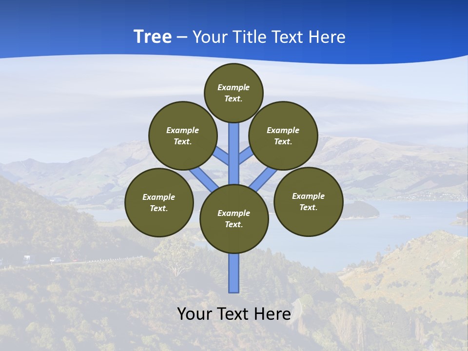 A Scenic View Of A Lake Surrounded By Mountains PowerPoint Template
