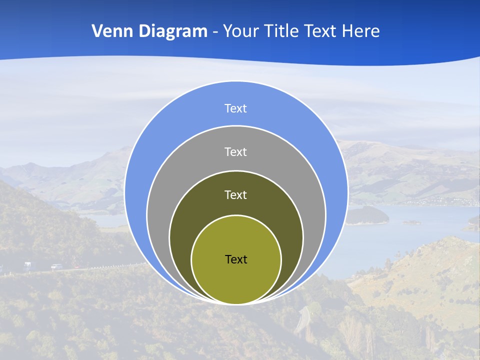A Scenic View Of A Lake Surrounded By Mountains PowerPoint Template