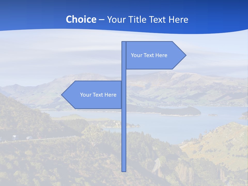 A Scenic View Of A Lake Surrounded By Mountains PowerPoint Template